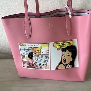 Kate spade Archie comic tote purse with wallet